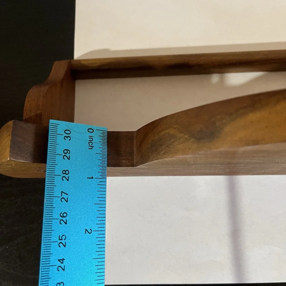 Vintage Wooden Hand/Tea Towel Rack Holder Kitchen Bathroom Decor MCM Country
